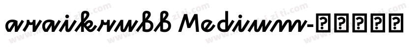 araikrubb Medium字体转换